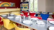 The dining room