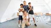 Boys after class in Bad Dürkheim