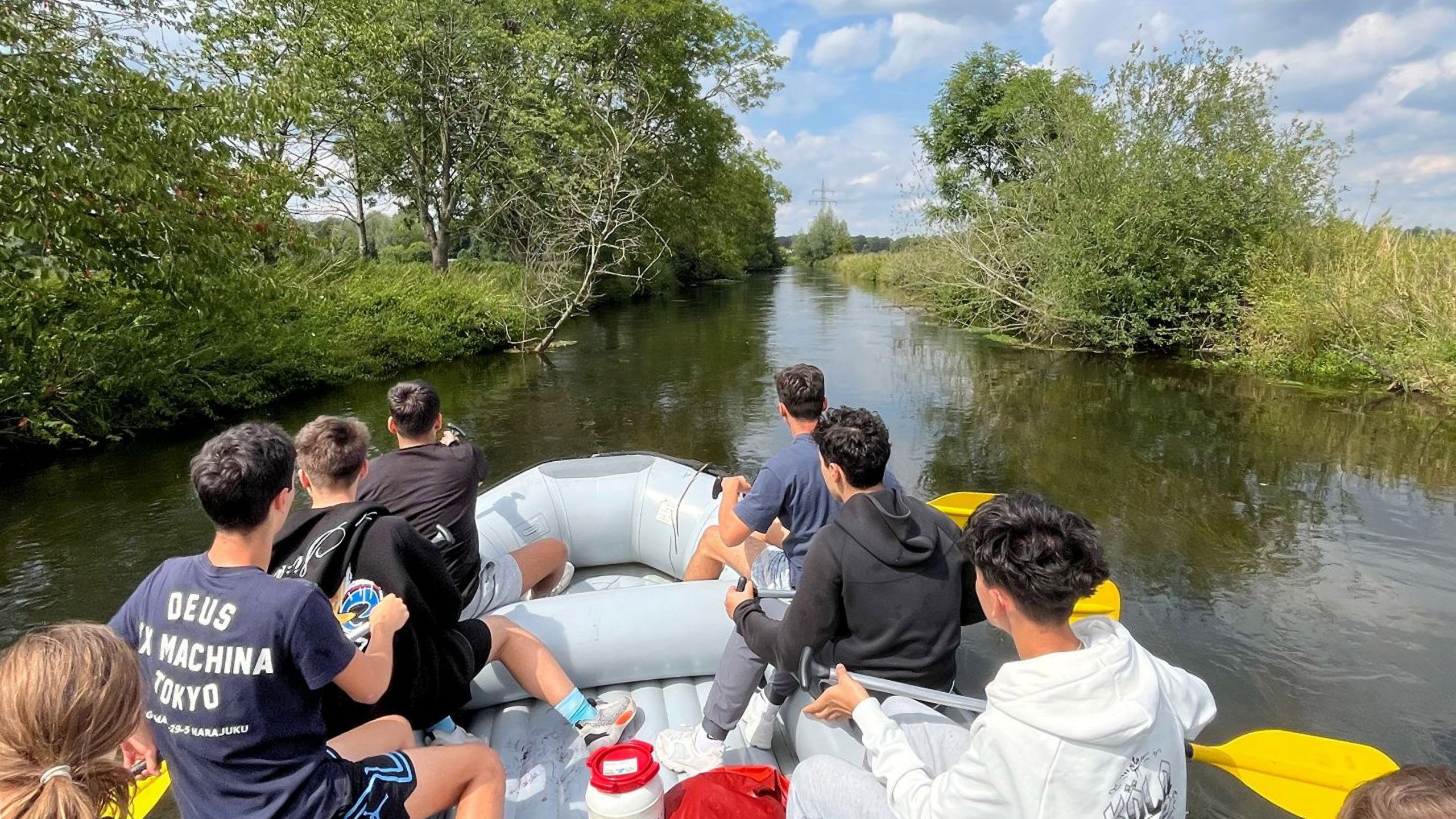 Paddelausflug auf der Niers - Sommerkurs Düsseldorf