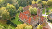 The castle grounds from the air