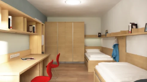 Renovierte Zweibettzimmer im Westflügel (ab Sommer 2025)