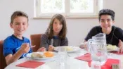At lunch