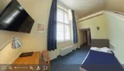 The 360° panoramic image of a room
