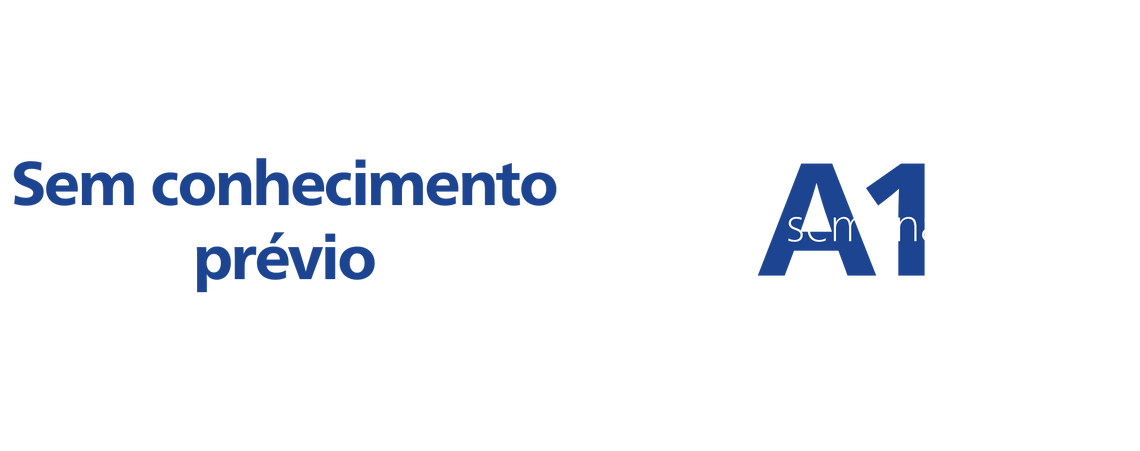 Sem conhecimento prévio | A1: 5 semanas